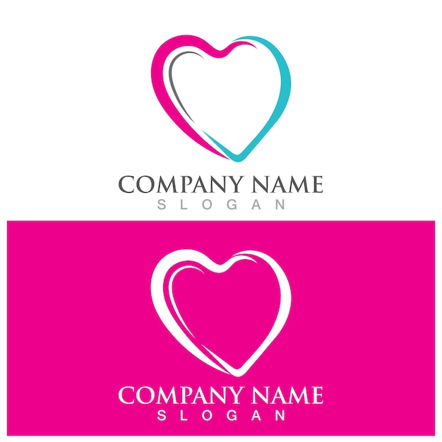 Diseño de ilustración de Vector de amor de belleza