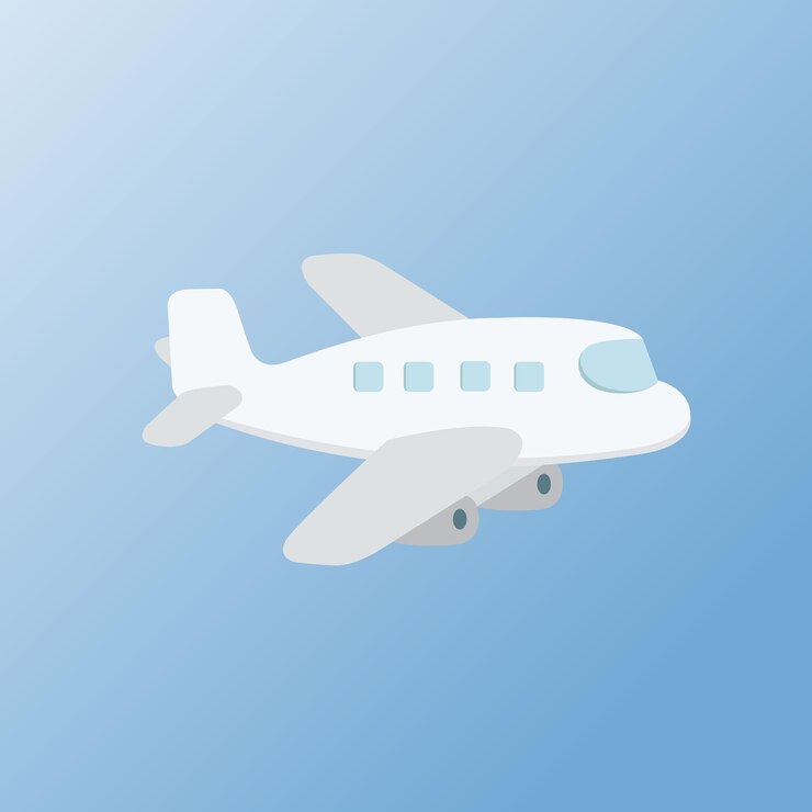 diseño de ilustración de vector de avión