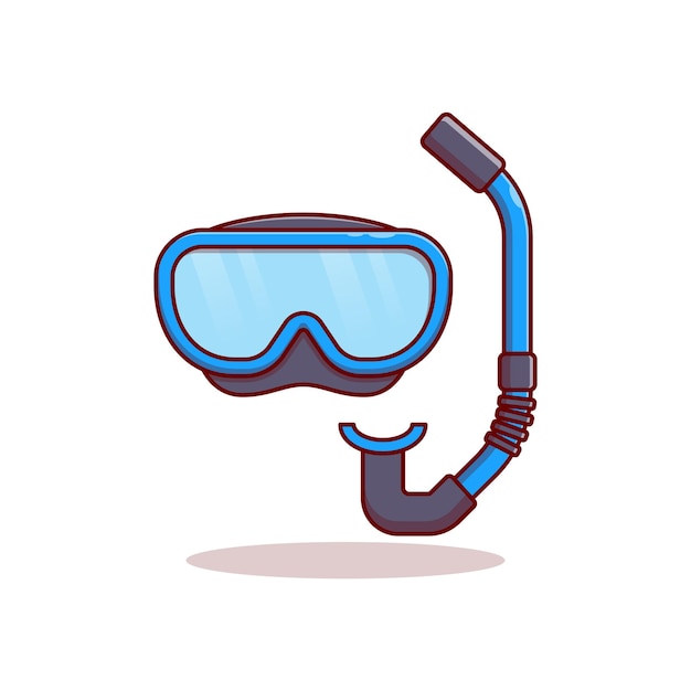 Diseño de ilustración de vector de gafas de natación