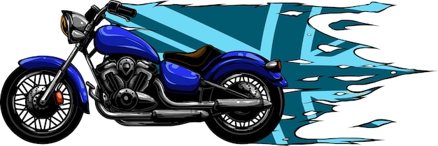 Vector diseño de ilustración de vector de helicóptero de motocicleta