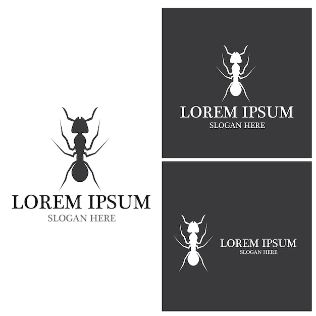 Diseño de ilustración de vector de hormiga