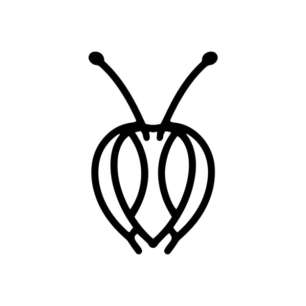 Diseño de ilustración de vector de hormiga