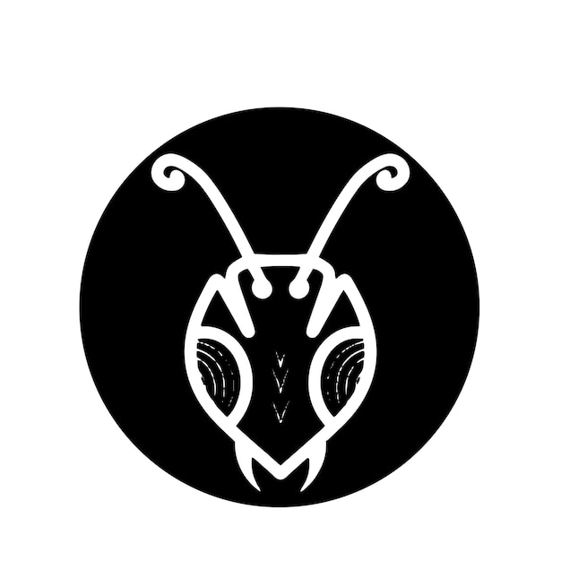 Diseño de ilustración de vector de hormiga