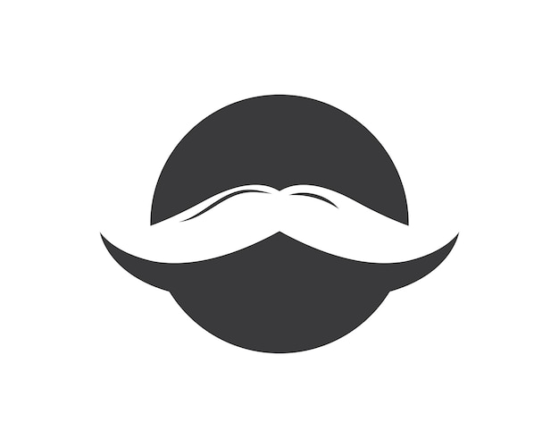 Diseño de ilustración de vector de icono de bigote