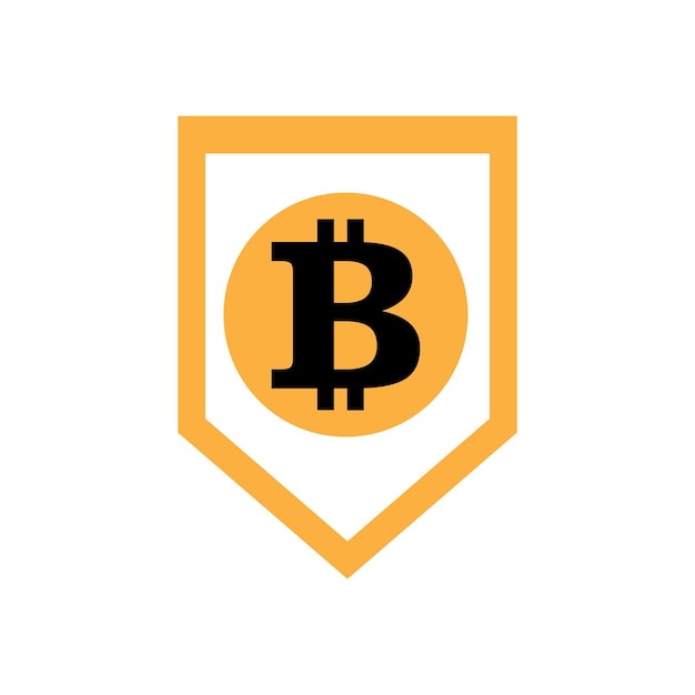 Vector diseño de ilustración de vector de icono de bitcoin