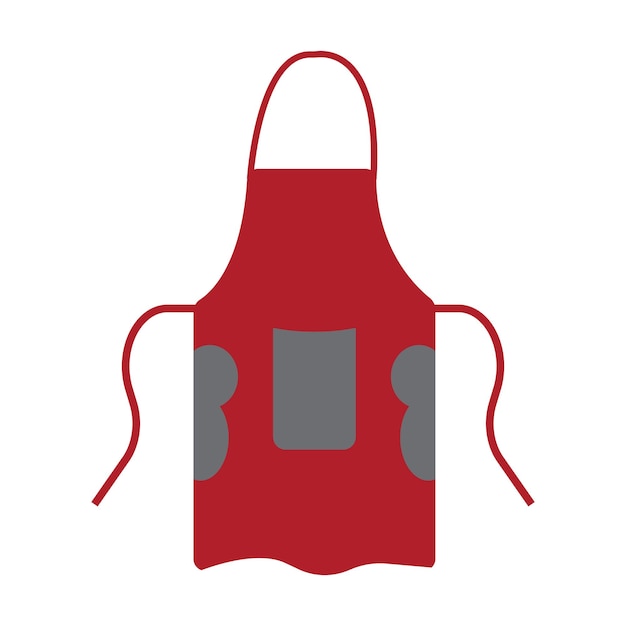 Diseño de ilustración de vector de icono de delantal