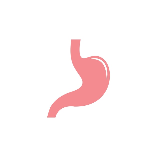 Diseño de ilustración de vector de icono de estómago