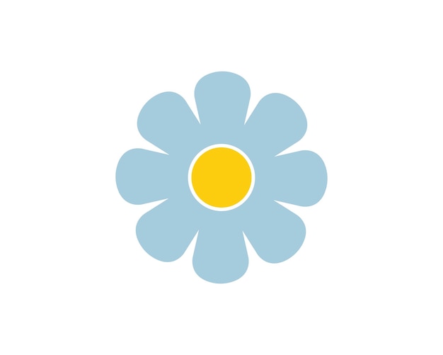 Diseño de ilustración de vector de icono de flor