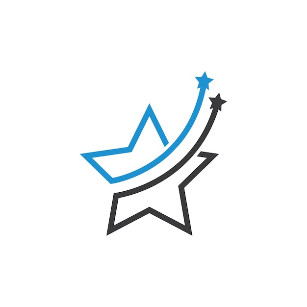 Diseño de ilustración de vector de icono de logotipo de estrella