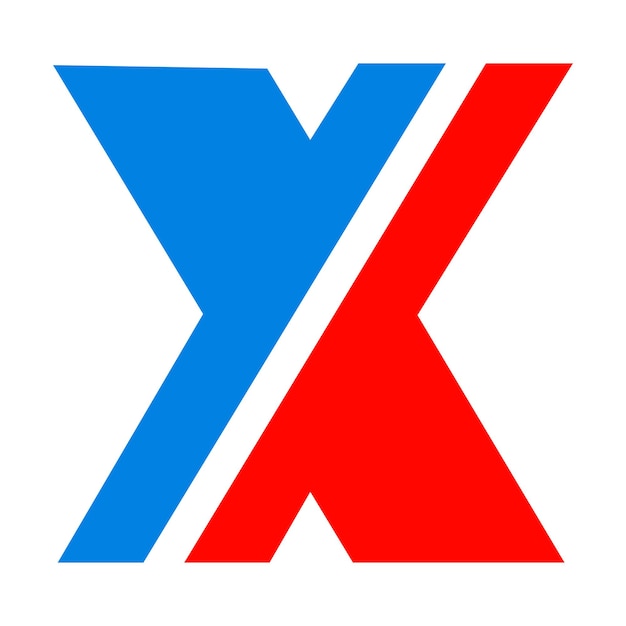 Diseño de ilustración de vector de icono de logotipo de letra x