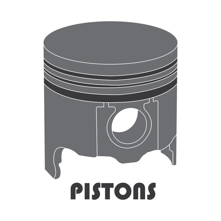 Vector diseño de ilustración de vector de icono de pistón