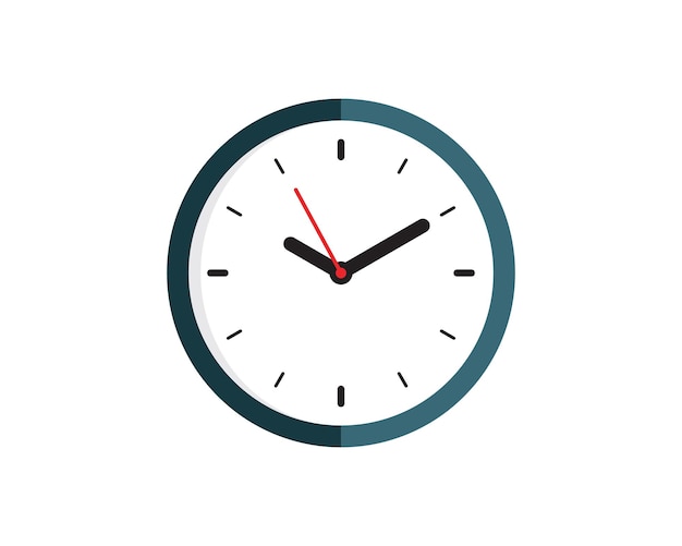 Diseño de ilustración de vector de icono de reloj
