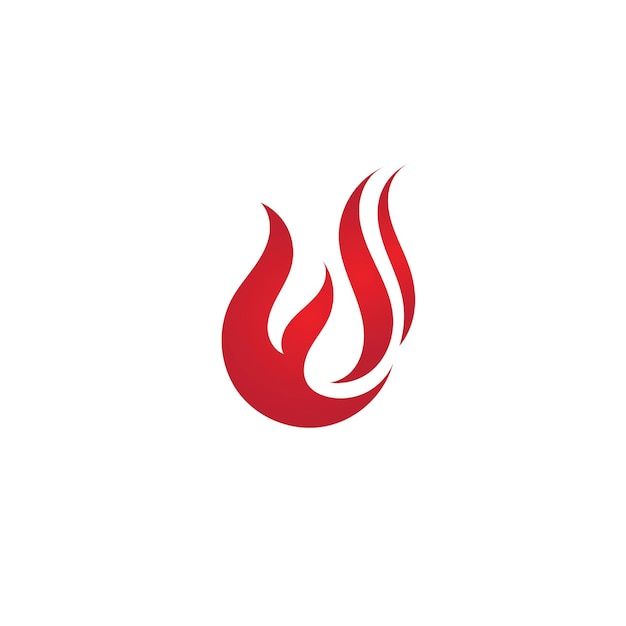 Diseño de ilustración de vector de llama de fuego
