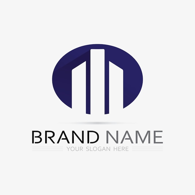 Diseño de ilustración de vector de logotipo de edificioPlantilla de logotipo de bienes raíces Icono de símbolo de logotipo