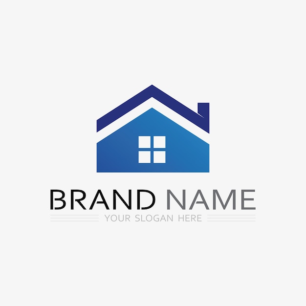 Diseño de ilustración de vector de logotipo de edificioPlantilla de logotipo de bienes raíces Icono de símbolo de logotipo