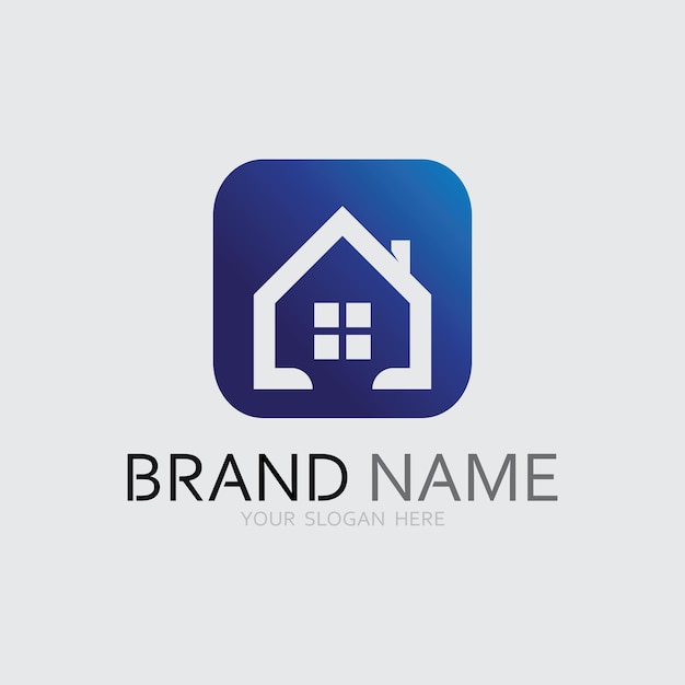 Diseño de ilustración de vector de logotipo de edificioPlantilla de logotipo de bienes raíces Icono de símbolo de logotipo