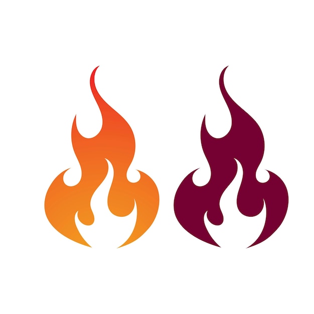 Diseño de ilustración de vector de logotipo de fuego