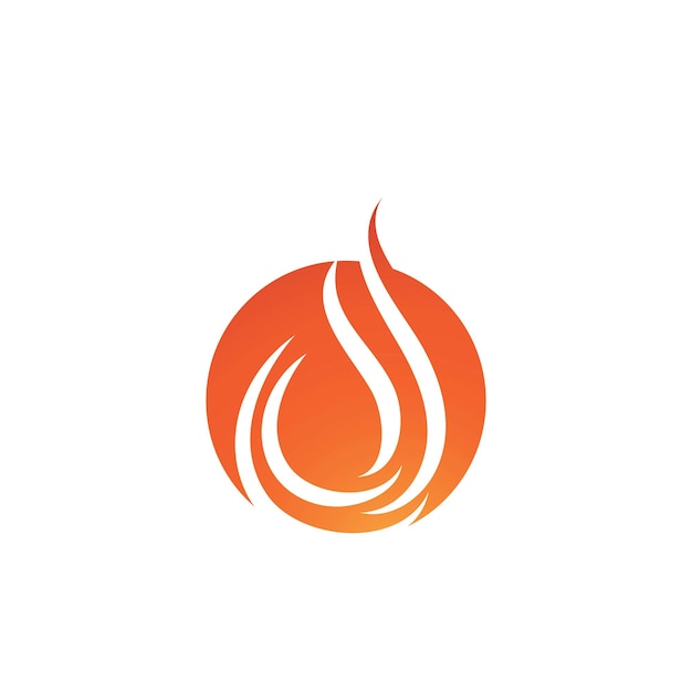 Diseño de ilustración de vector de logotipo de fuego