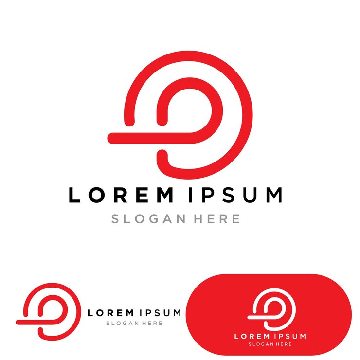Vector diseño de ilustración de vector de logotipo letra p