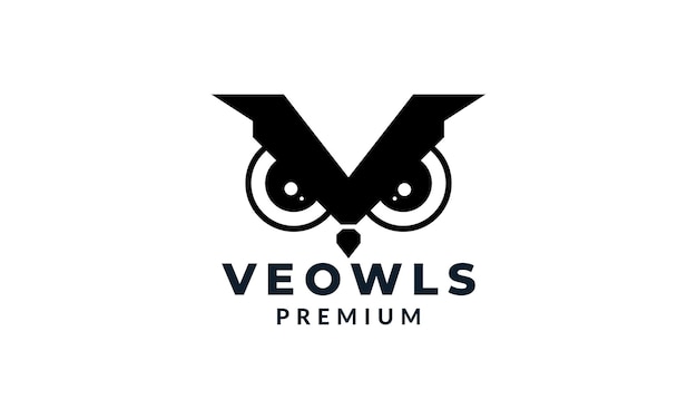 Diseño de ilustración de vector de logotipo de tecnología moderna de ojo de búho