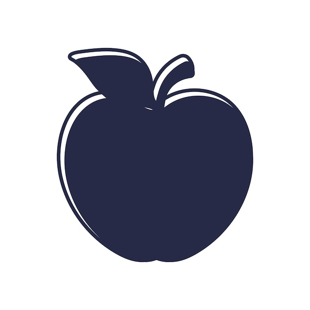 Diseño de ilustración de vector de manzana