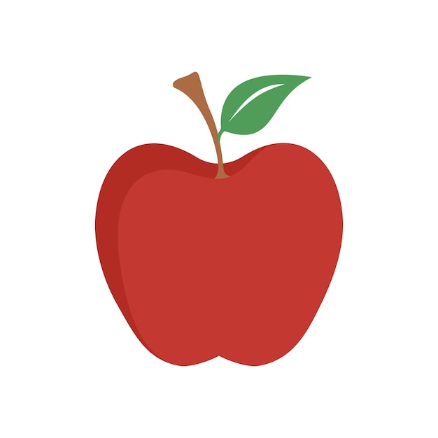 Diseño de ilustración de vector de manzana