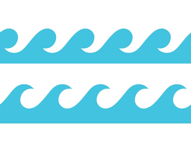 Vector diseño de ilustración de vector de onda de agua