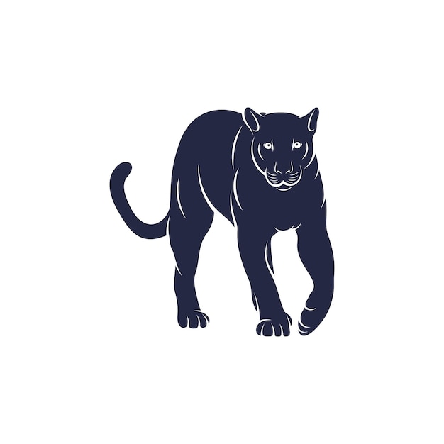 Diseño de ilustración de vector de pantera Plantilla de diseño de logotipo de pantera
