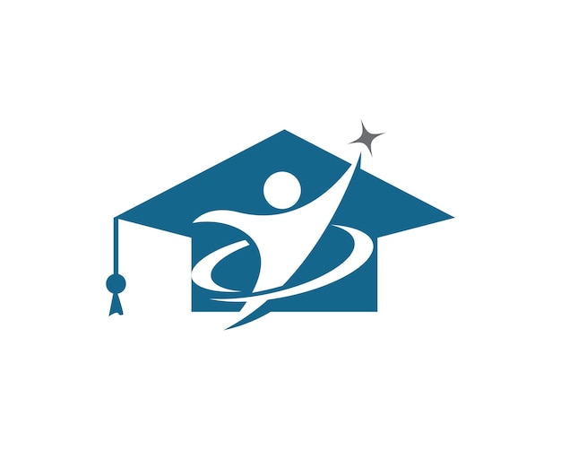 Diseño de ilustración de vector de plantilla de logotipo de educación