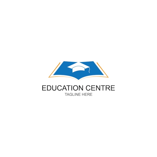 Diseño de ilustración de vector de plantilla de logotipo de educación