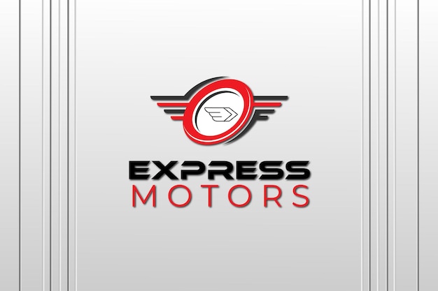 Diseño de ilustración de vector de plantilla de logotipo expreso