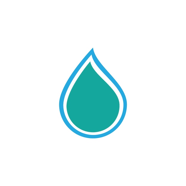 Diseño de ilustración de vector de plantilla de logotipo de gota de agua