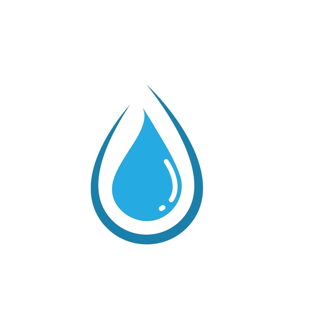 Diseño de ilustración de vector de plantilla de logotipo de gota de agua