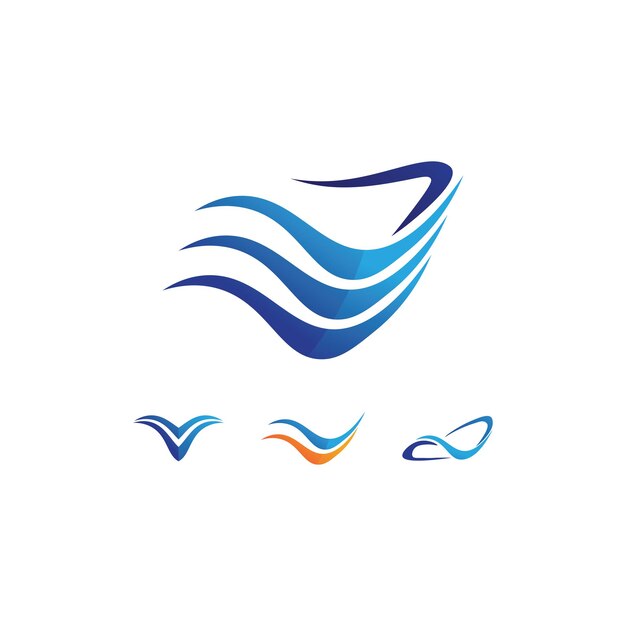 Diseño de ilustración de vector de plantilla de logotipo de gota de agua