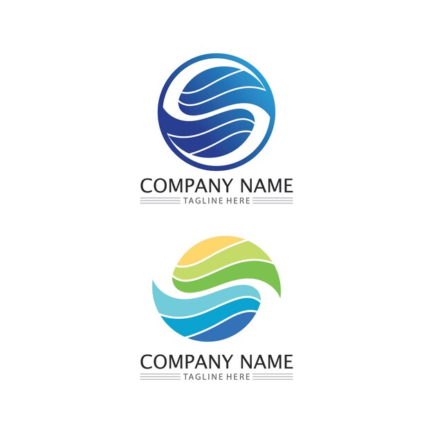 Diseño de ilustración de vector de plantilla de logotipo de gota de agua