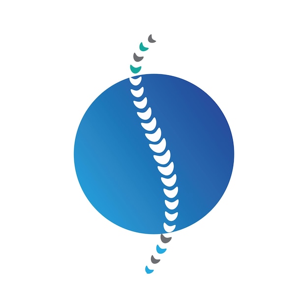 Diseño de ilustración de vector de plantilla de logotipo de símbolo de diagnóstico de columna