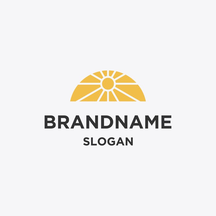 Diseño de ilustración de vector de plantilla de logotipo de sol