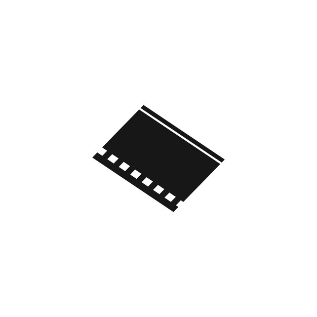 Diseño de ilustración de vector de plantilla de logotipo de tira de película