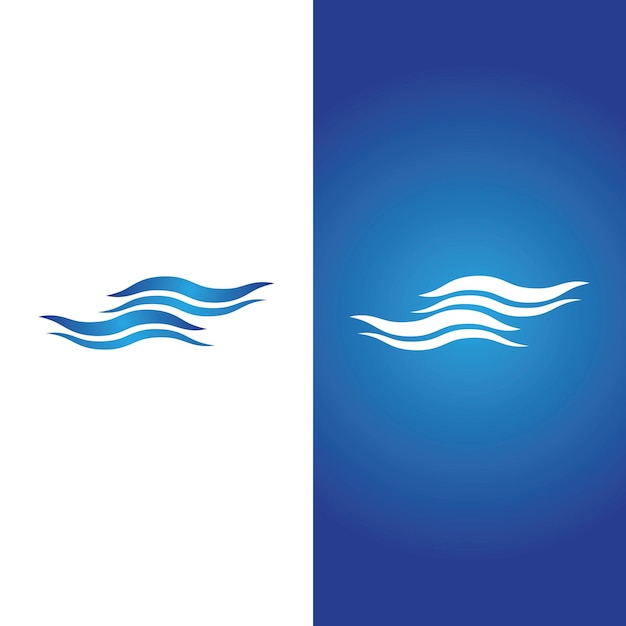 Diseño de ilustración de vector de playa de onda