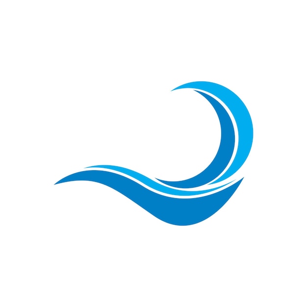 Diseño de ilustración de vector de playa de onda