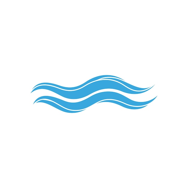 Diseño de ilustración de vector de playa de onda