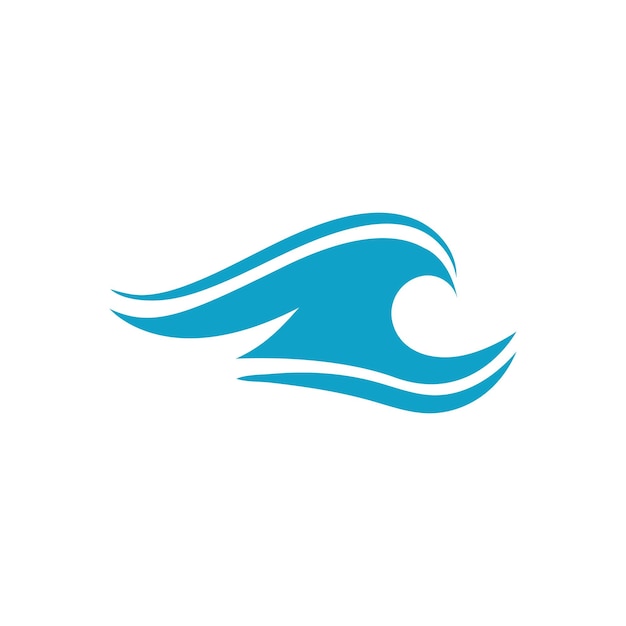 Diseño de ilustración de vector de playa de onda