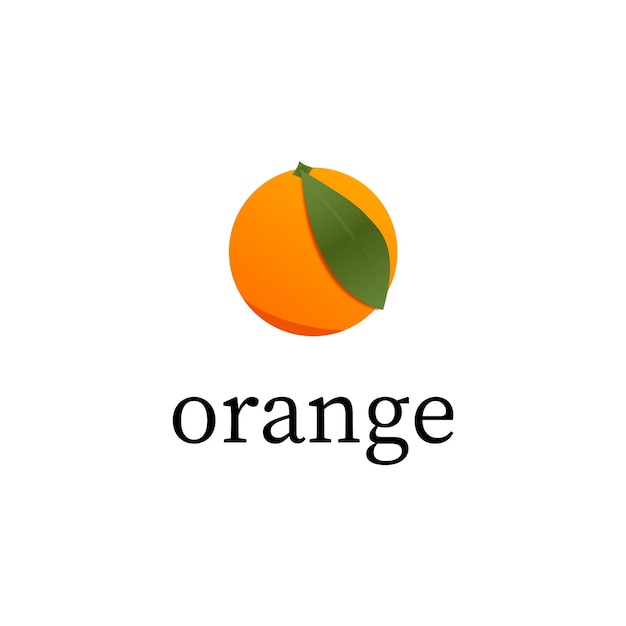 Diseño de ilustración de vector de registro naranja simple y limpio