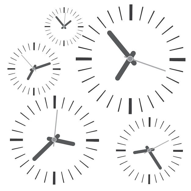 Vector diseño de ilustración de vector de reloj de tiempo