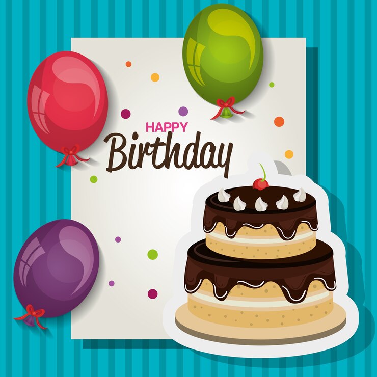 Vector diseño de ilustración de vector de tarjeta de celebración de feliz cumpleaños