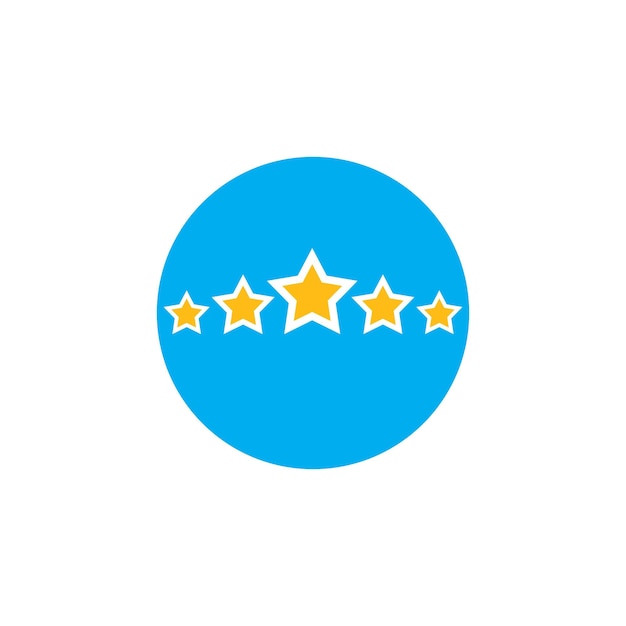 diseño de ilustración vectorial de 5 estrellas