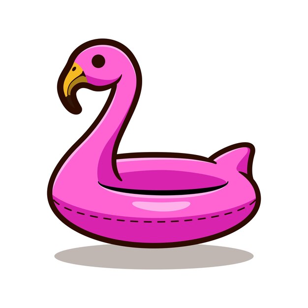 diseño de ilustración vectorial de anillo de natación de juguete inflable de goma