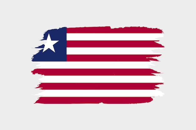 Vector diseño de ilustración vectorial de la bandera de liberia