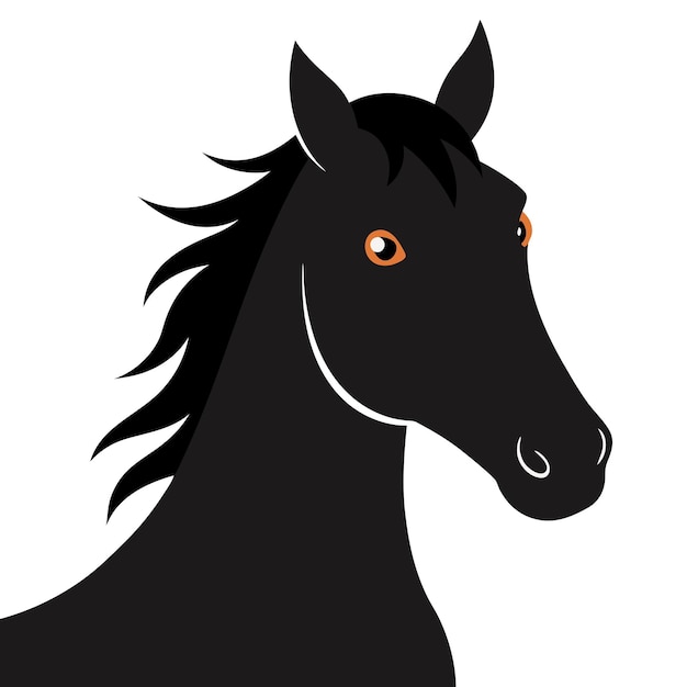 diseño de ilustración vectorial de caballos