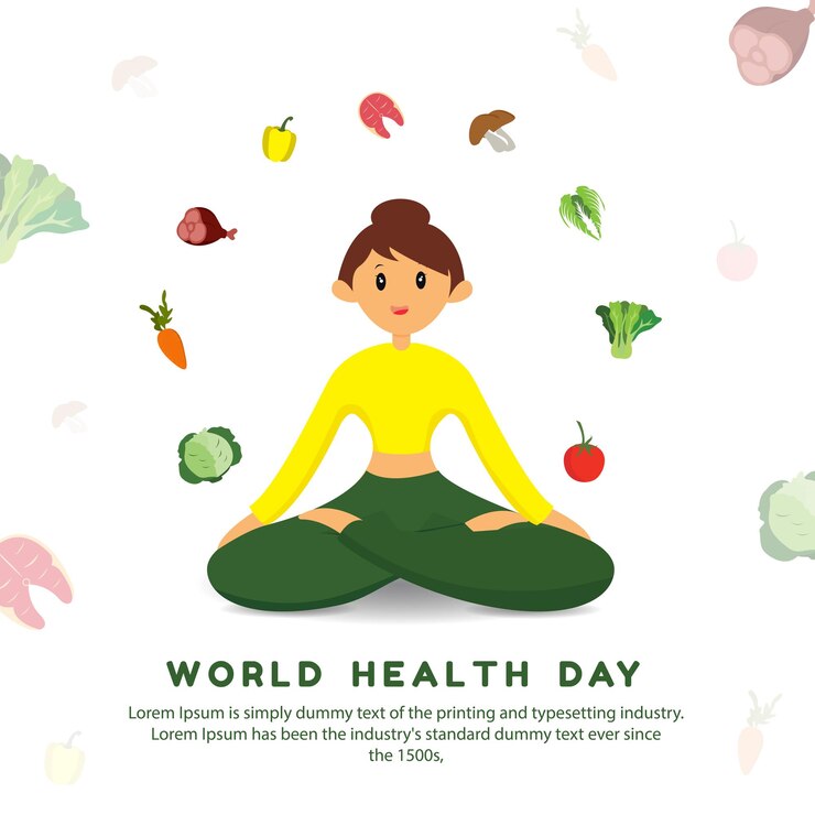 Diseño de ilustración vectorial del día mundial de la salud